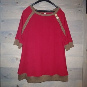 3/4 length shirt with buttons